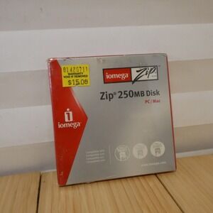 Vintage NOS Sealed - Iomega Zip 250MB Single Disk